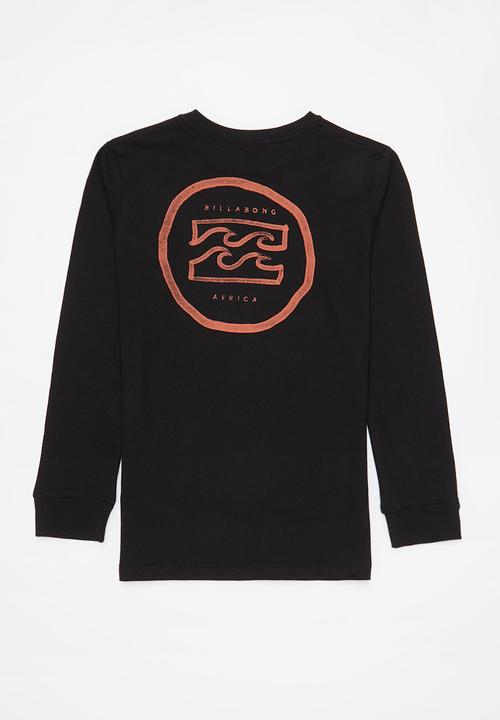 Billabong  - Boys africa watermark long sleeve tee - black