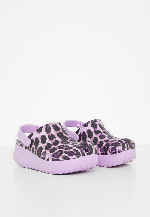 Crocs - Crocs animal cutie - purple leopard