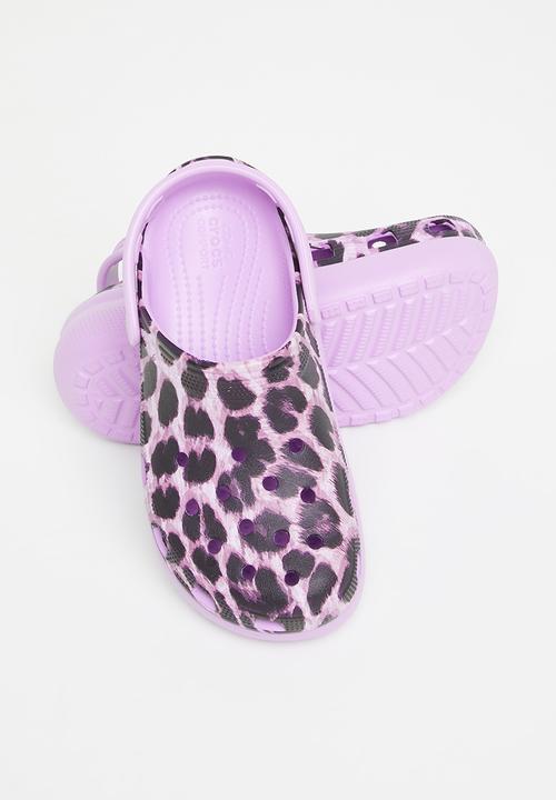 Crocs - Crocs animal cutie - purple leopard