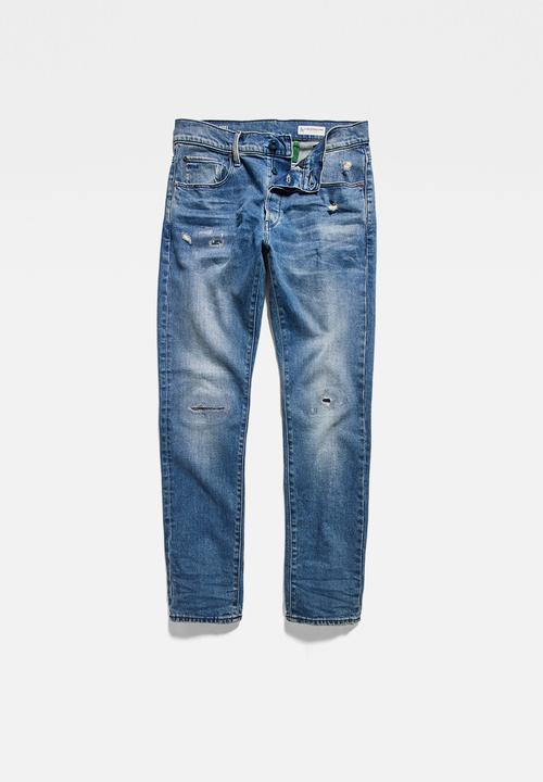 G-STAR - 3301 Slim - faded cascade restored