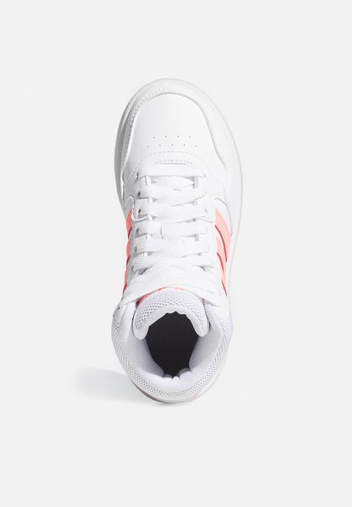 adidas Originals - Hoops mid 3.0 k - ftwr white/acid red/sky rush