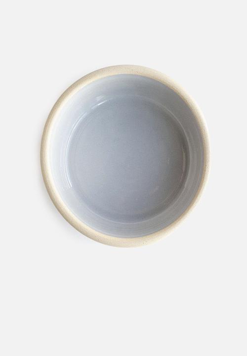 Houndstooth - Pet ceramic bowl - grey