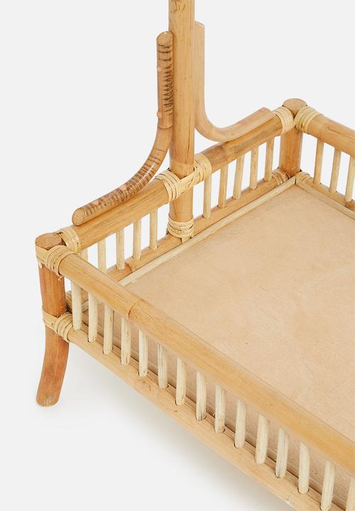 Sixth Floor - Rattan clothing rail - natural