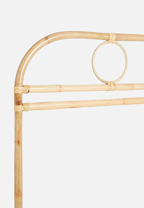 Sixth Floor - Rattan clothing rail - natural