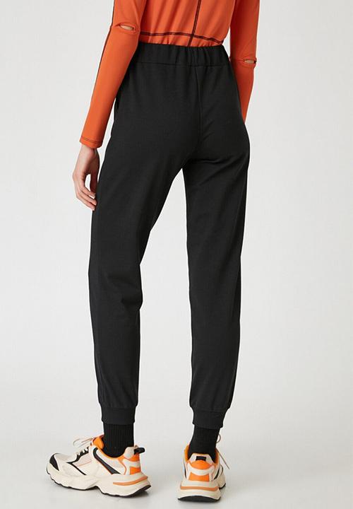Koton - Elastic waist jogger sweatpants - black