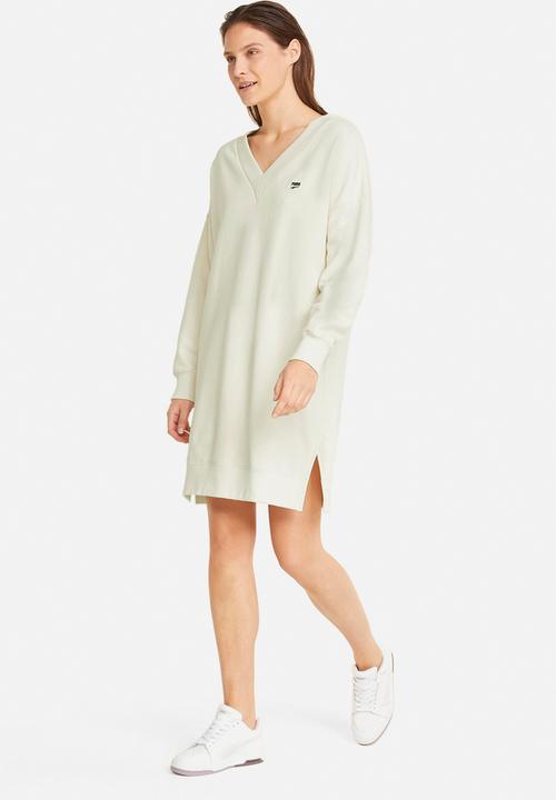 PUMA - Downton V-neck dress - white