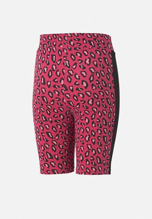 PUMA - Classics summer roar t7 aop short leggings g - beetroot purple