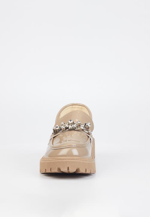 Miss Black - Chainz1 lug sole loafer - neutral
