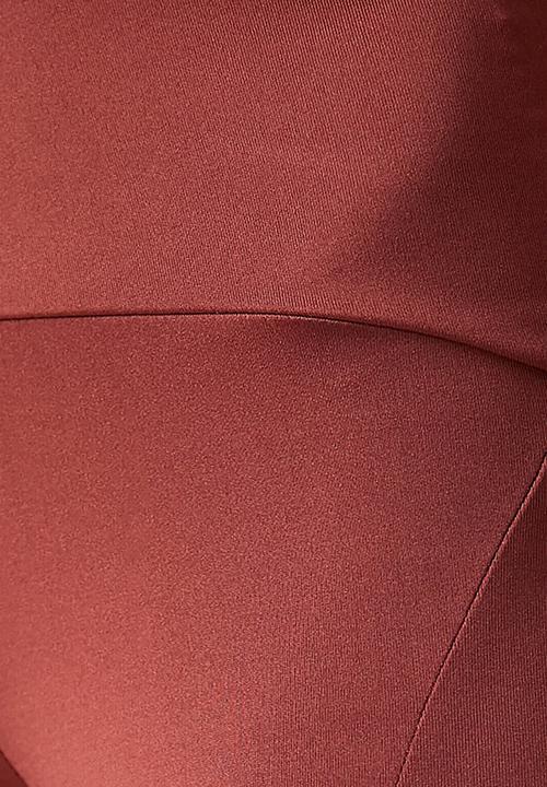 Koton - High waist leggings - burgundy