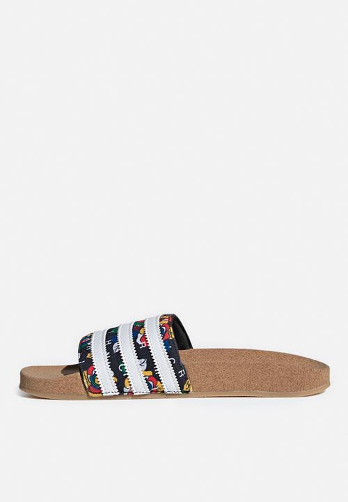 adidas Originals - Adilette w rich mnisi - core black/white