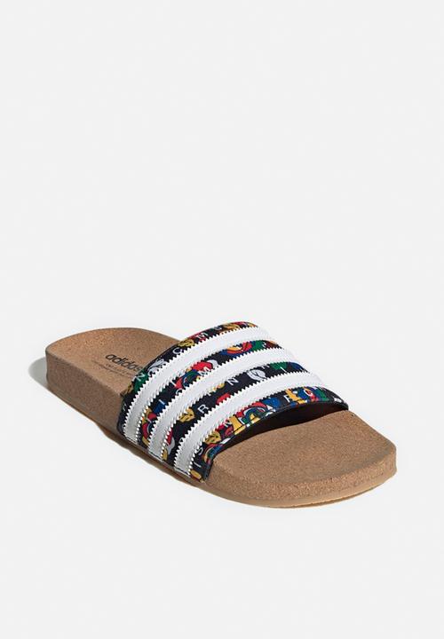 adidas Originals - Adilette w rich mnisi - core black/white