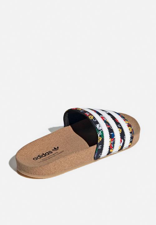 adidas Originals - Adilette w rich mnisi - core black/white