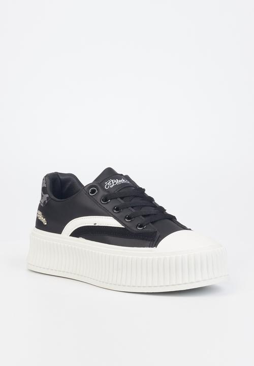 Miss Black - Trio6 flatform sneaker - black