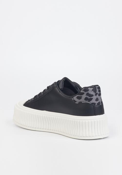 Miss Black - Trio6 flatform sneaker - black