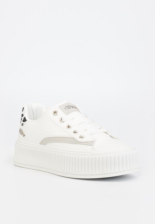 Miss Black - Trio6 flatform sneaker - white