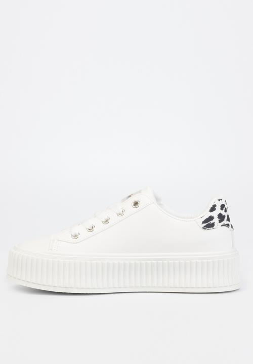 Miss Black - Trio6 flatform sneaker - white