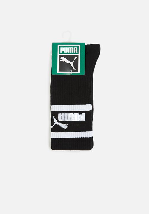 PUMA -  2 Pack Brand Socks - black & white