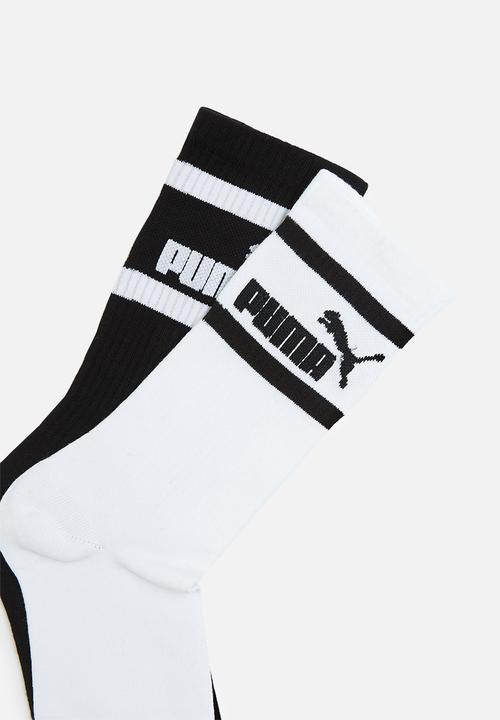 PUMA -  2 Pack Brand Socks - black & white