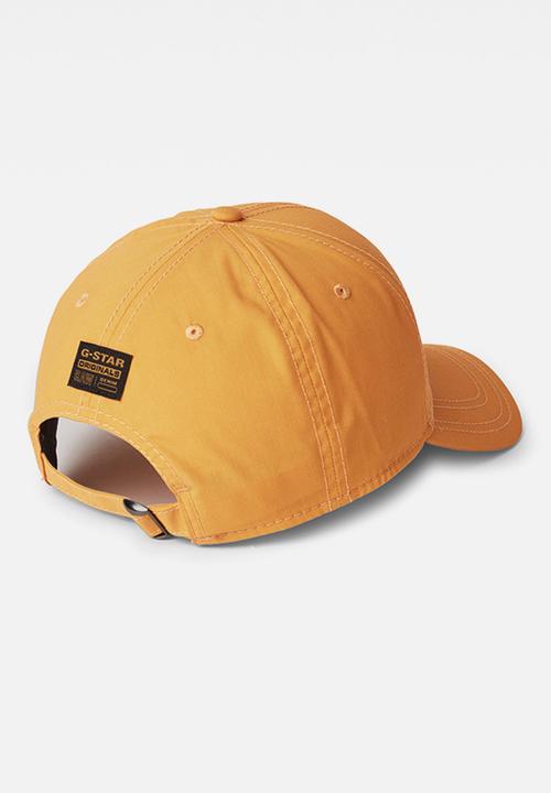 G-STAR - Originals baseball felt badge cap - dark gold