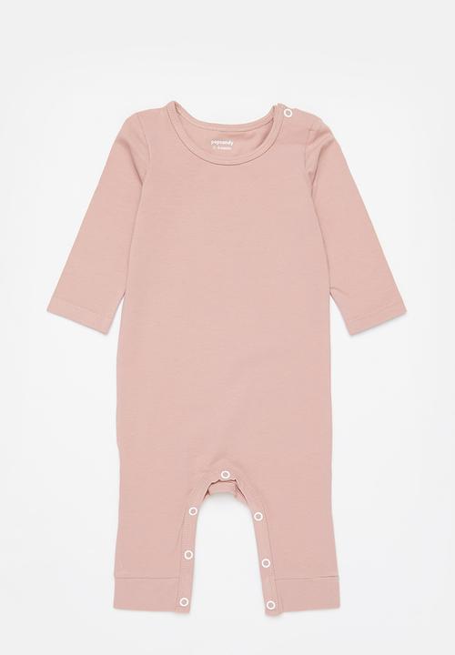 Pop Candy - Girls 2 pack romper - ecru & coral