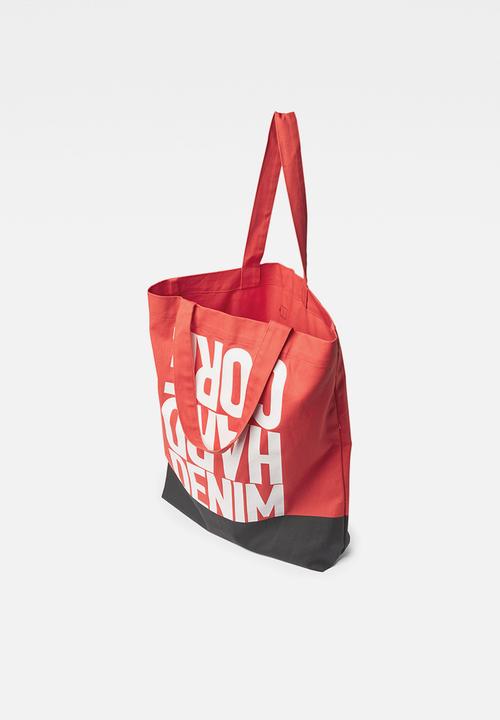G-STAR - Canvas shopper aw - paprika