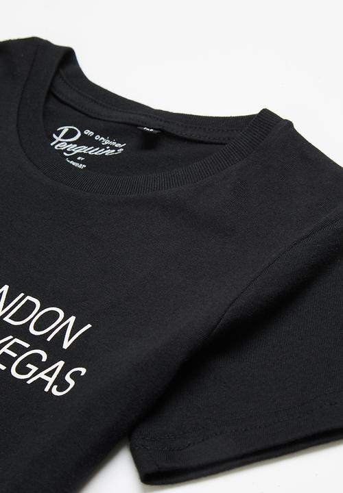 Original Penguin - Penguin split tee - black
