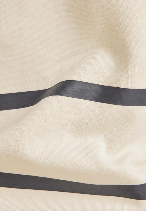 G-STAR - Placed stripe loose sw r - papyrus & fantem blue stripe