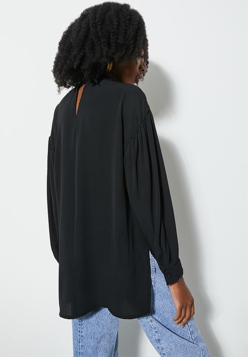 Superbalist - Longline blouse - black