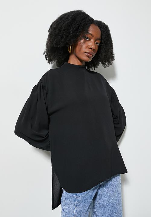 Superbalist - Longline blouse - black