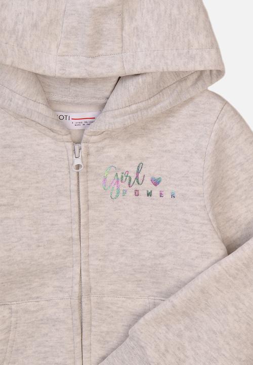 MINOTI - Basic fleece zip thru - grey marl