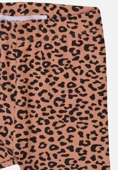 MINOTI - Leopard aop basic legging - dusty pink
