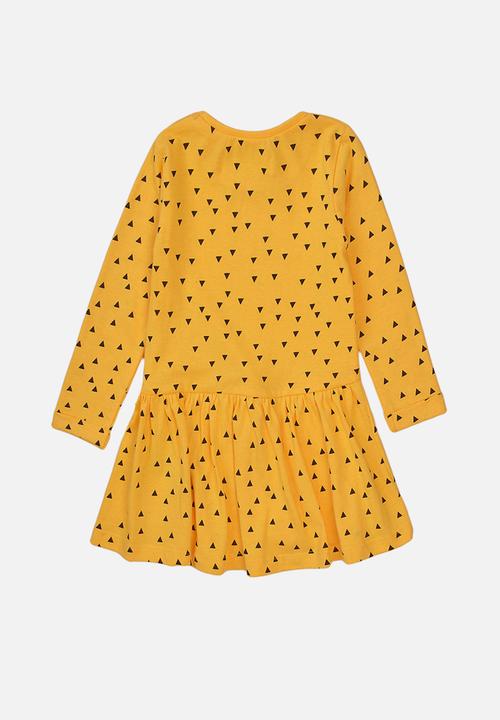 MINOTI - Aop basic dress - mustard 