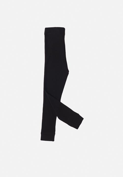 MINOTI - Basic ribbed legging - black 