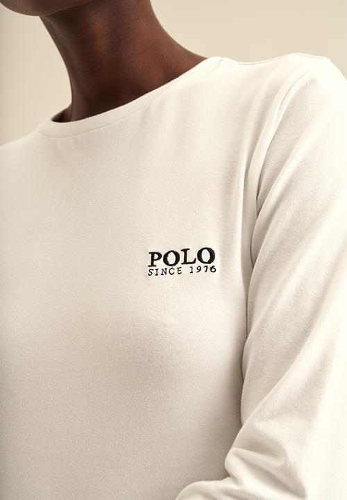 POLO - Women long sleeve logo tee - white