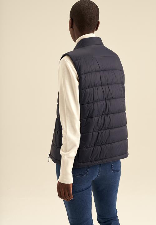 POLO - Women sleeveless puffer jacket - navy