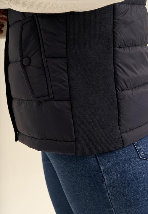POLO - Women sleeveless puffer jacket - navy