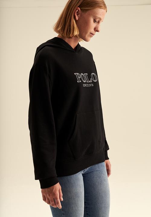 POLO - Women logo hoodie - black