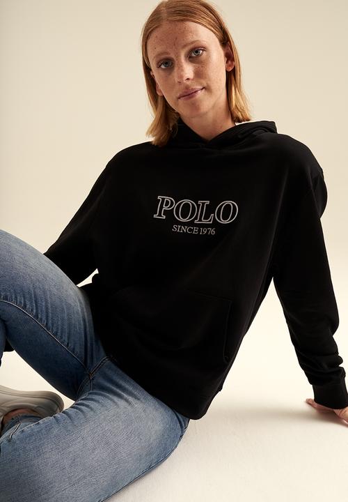 POLO - Women logo hoodie - black