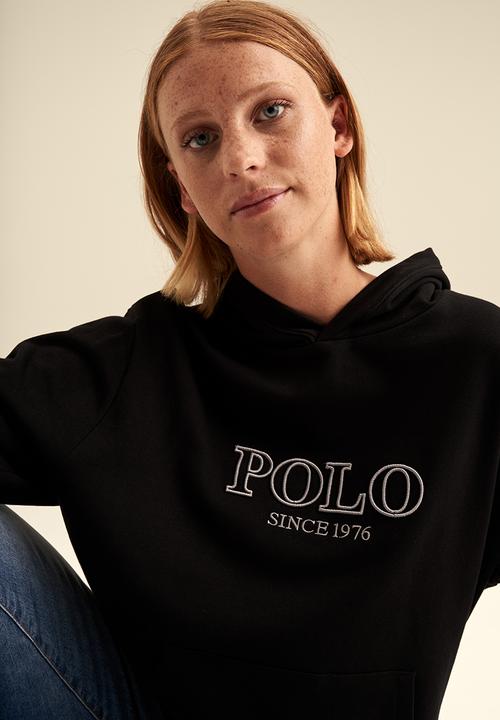 POLO - Women logo hoodie - black