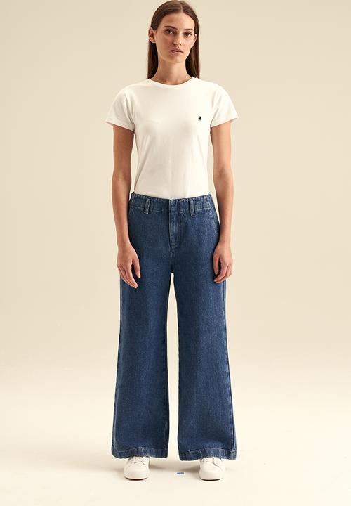 POLO - Women wide leg jean - mid wash
