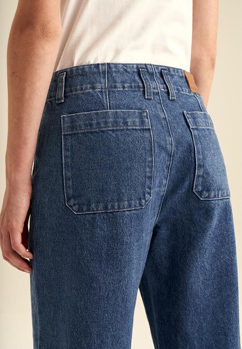 POLO - Women wide leg jean - mid wash