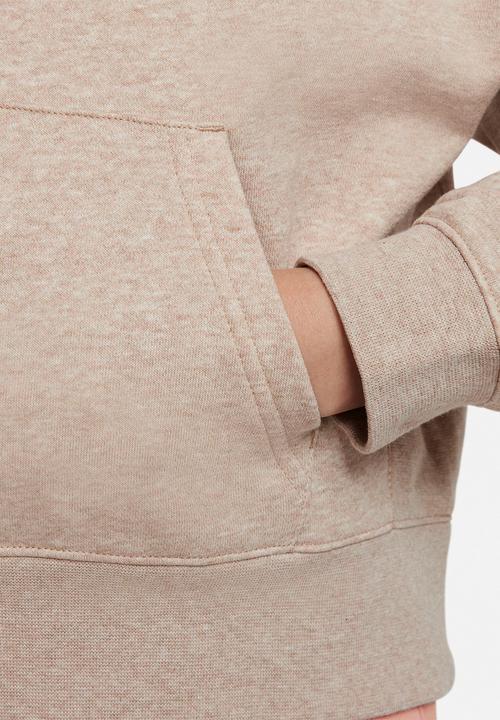 Nike - U nsw circa 50 flc po hoodie - hemp/htr/rush orange