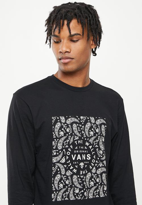 Vans - Bandana paisley long sleeve - black