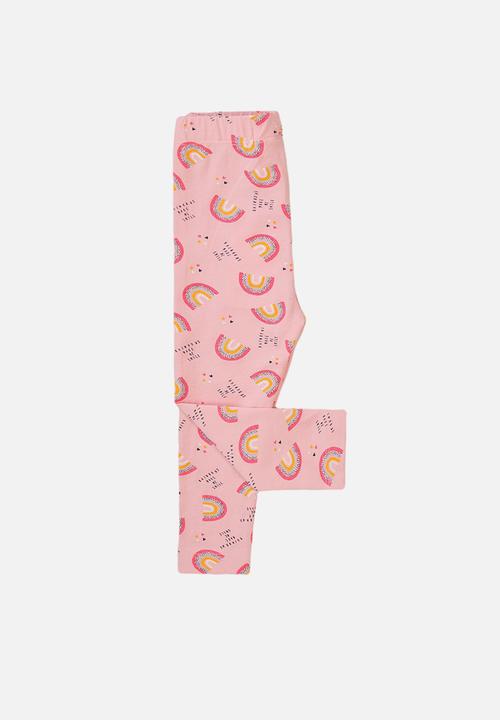 MINOTI - Rainbow aop basic legging - pink
