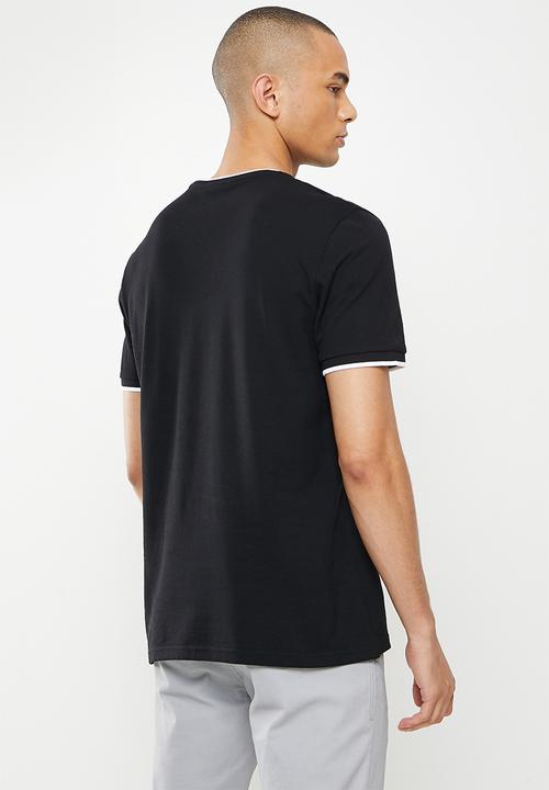 Ben Sherman - Pique crew - black