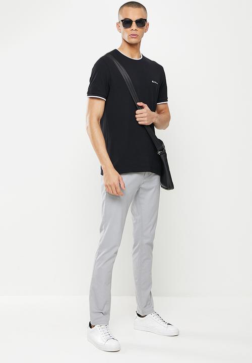 Ben Sherman - Pique crew - black
