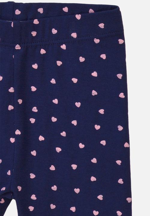 MINOTI - Hearts aop basic legging - navy 