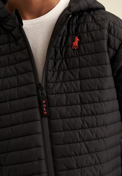 POLO - Boys hooded puffer jacket - black