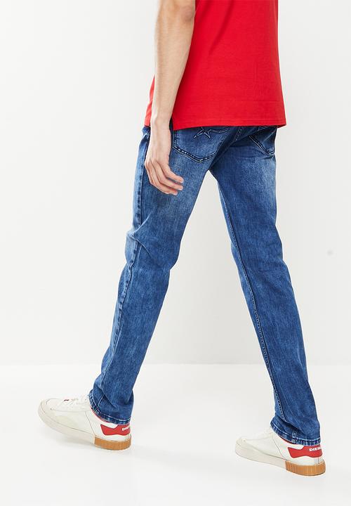SOVIET - M tiago #9 fashion slim leg denim - blue