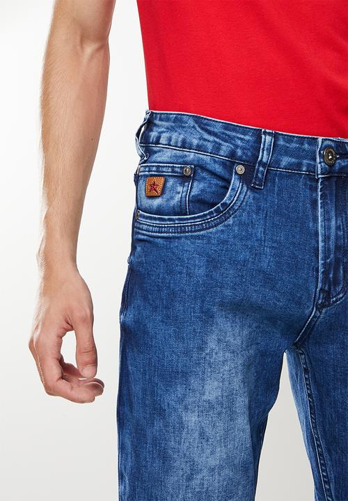 SOVIET - M tiago #9 fashion slim leg denim - blue